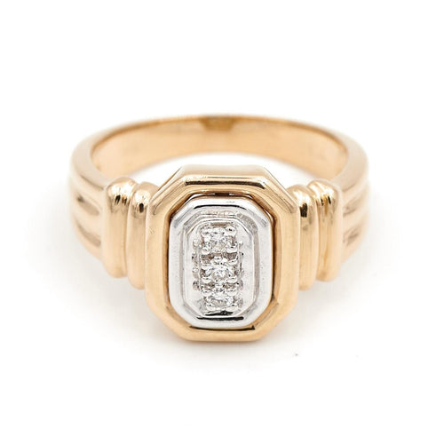 Bague 54.5 Bague Art déco Or jaune Diamant 58 Facettes 1801448CN