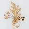 Broche Broche feuille de chêne et ses rubis 58 Facettes 14-168