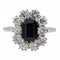 Bague 55 Bague Or blanc Saphir 58 Facettes 2602108CN