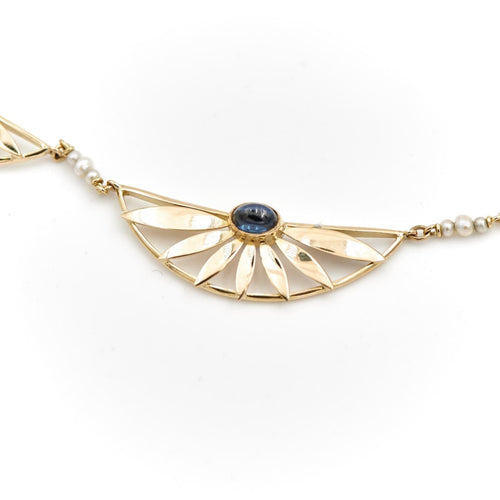 Collier Collier Or jaune Saphir 58 Facettes 1650250CN