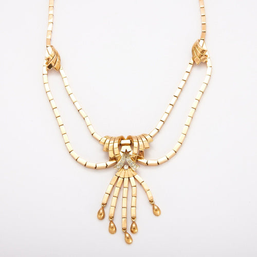 Collier Collier en Or jaune, diamants 58 Facettes