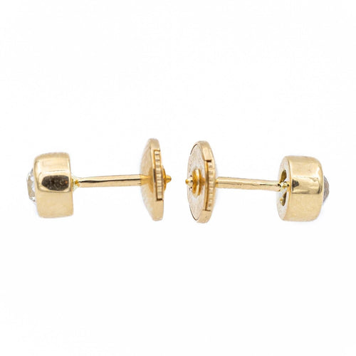 Boucles d'oreilles Boucles d'oreilles Puces Or jaune Diamant 58 Facettes 2328945CN