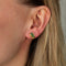 Boucles d'oreilles CLOUS D'OREILLES OR & EMERAUDES 58 Facettes BO/220140