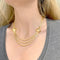 Collier Collier Draperie en or rose, vers 1950 58 Facettes 32286
