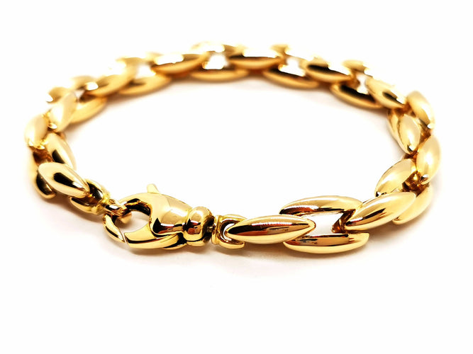 Bracelet Bracelet Maille grain de riz Or jaune 58 Facettes 1639509CN