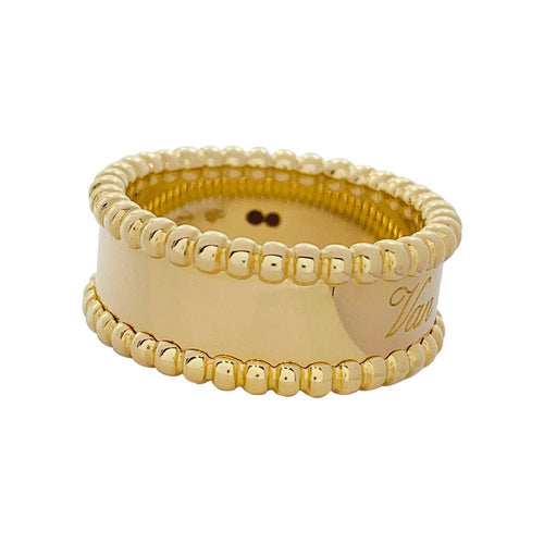 Bague 50 Bague Van Cleef & Arpels, "Perlée signature", or jaune. 58 Facettes 32275