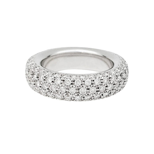 Bague 53 Bague Pomellato or blanc, pavage diamants. 58 Facettes 30963