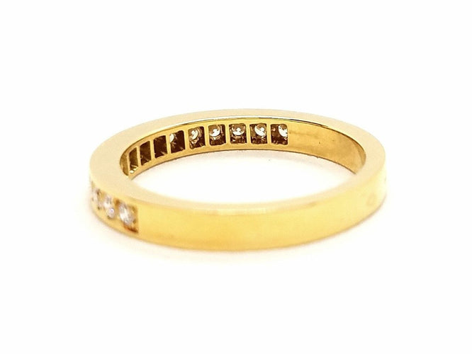 Bague 53 Bague Alliance Or jaune Diamant 58 Facettes 578768RV