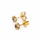 Boucles d'oreilles Boucles d'oreilles Puces Or jaune Saphir rose 58 Facettes 2218649CN