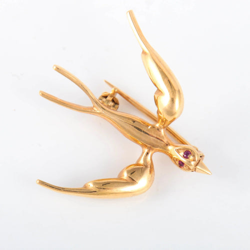 Broche Broche REPOSSI Hirondelle 58 Facettes 8311