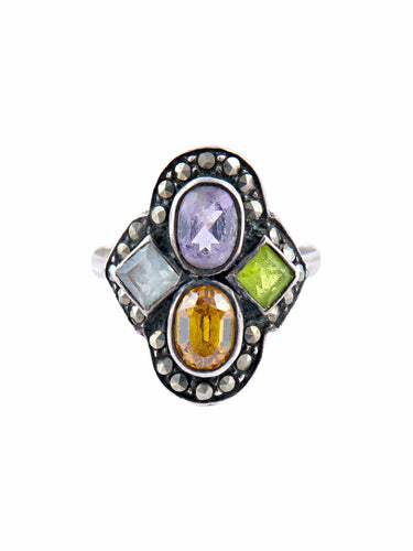 Bague 52.5 Bague Ancienne Argent 58 Facettes