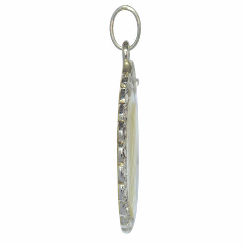 Pendentif Pendentif Marie diamant et plaque de nacre 58 Facettes 23191-0413