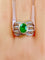 Bague 58 Bague 2 Ors Emeraude Diamants 58 Facettes AB228