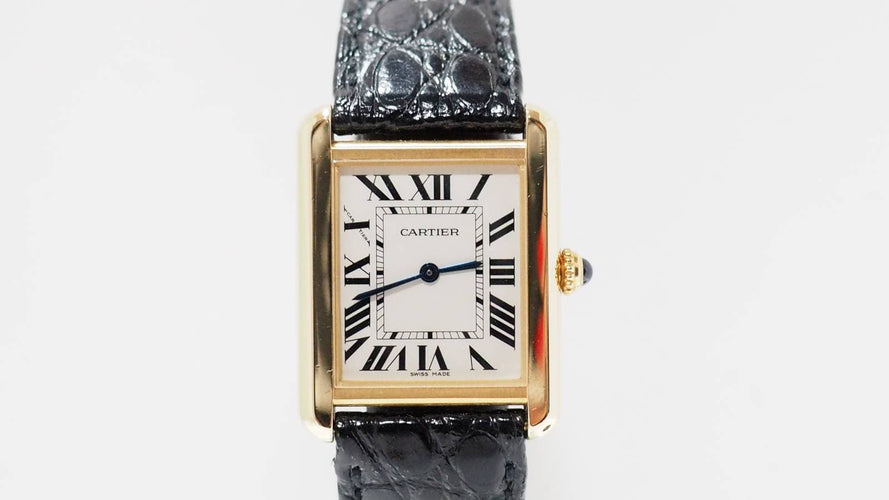 Montre CARTIER - Montre Tank Solo en or jaune 58 Facettes 32068