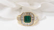 Bague 52 Bague émeraude et diamants 58 Facettes 32146