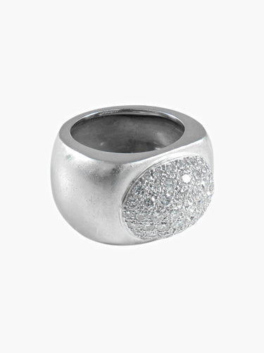 Bague 53 Bague Chevalière Diamants 58 Facettes