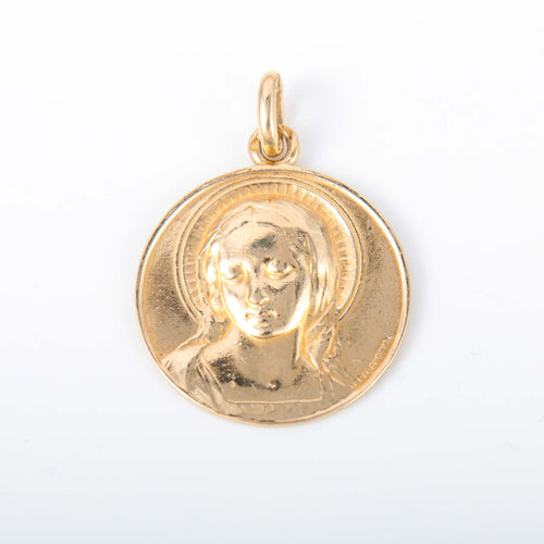 Pendentif Pendentif médaille religieuse Maria or jaune 58 Facettes 2790