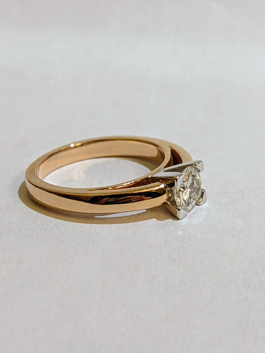 Bague Bague solitaire or diamant 58 Facettes
