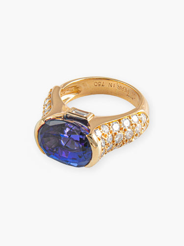Bague 52 Bague OJ PERRIN Tanzanite et Diamants 58 Facettes
