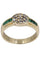 Bague 56 BAGUE MODERNE ÉMERAUDES ET DIAMANTS 58 Facettes 041141
