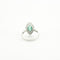 Bague 54 Bague Navette Or gris Emeraude diamants 58 Facettes