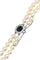 Collier COLLIER DE PERLES DOUBLE RANGS SAPHIR ET DIAMANTS 58 Facettes 047511