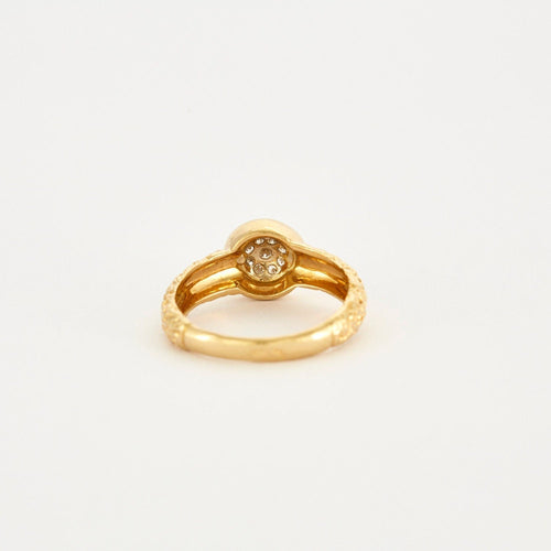 Bague 53 Bague bandeau or texturé Diamants 58 Facettes 240047