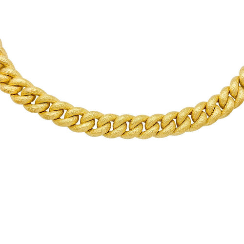 Collier Collier gourmette en or jaune vintage. 58 Facettes 31508