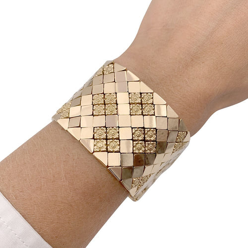 Bracelet Bracelet manchette vintage or rose. 58 Facettes 32479