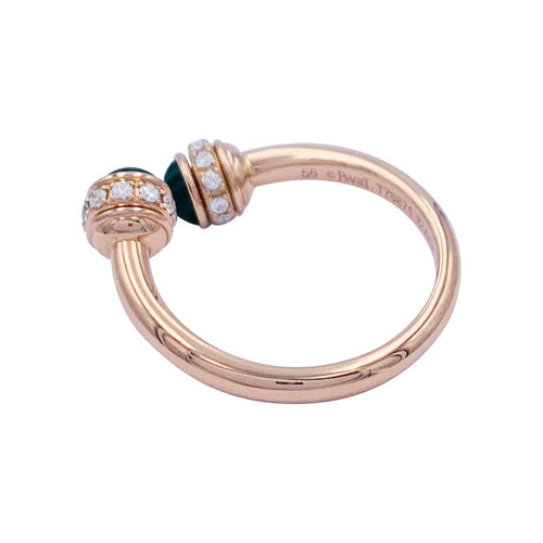 Bague 52 Bague Piaget "Possession", or rose, malachite, diamants. 58 Facettes 32702