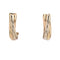 Boucles d'oreilles Demi créoles 3 ors 58 Facettes CVBO17