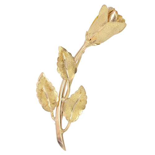 Broche Broche ancienne bouton de rose en or 58 Facettes 22-153