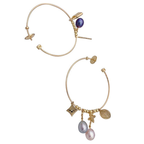 Boucles d'oreilles Boucles d'oreille créoles Louis Vuitton "Monogram" 58 Facettes 32879