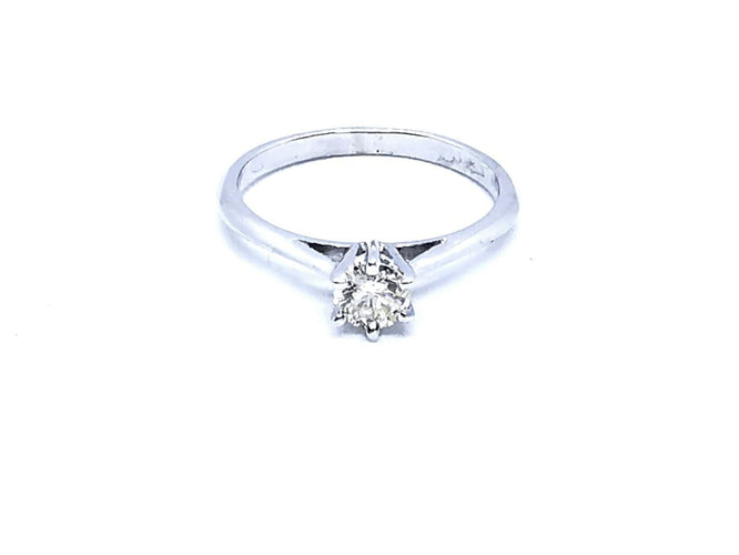 Bague 50 Bague Solitaire Or blanc Diamant 58 Facettes 06335CD