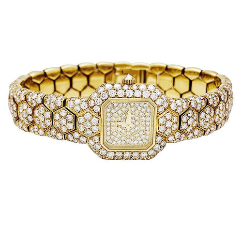 Montre Montre Piaget "Glancy" en or jaune et diamants. 58 Facettes 30890