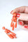 Boucles d'oreilles Boucles d'oreilles girandoles anciennes en or et goutte de corail 58 Facettes