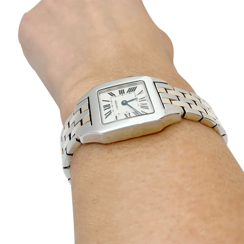 Montre Montre Cartier, "Santos demoiselle", or et acier. 58 Facettes 31309
