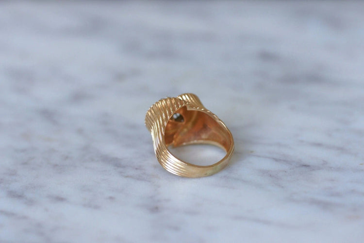 Bague Bague spirale or rose et diamants 58 Facettes