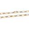 Collier Chaîne maille figaro en or rose. 58 Facettes 31723