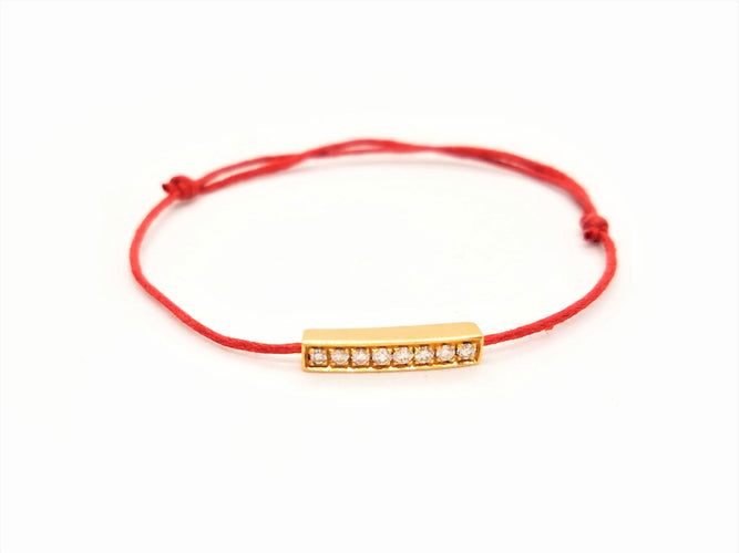 Bracelet Bracelet Cordon Or rose Diamant 58 Facettes 578864RV