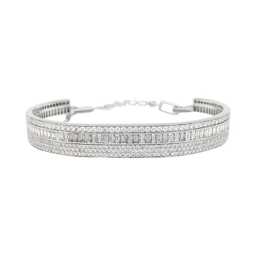 Bracelet Bracelet Messika "Liz" en or blanc et diamants. 58 Facettes 30842