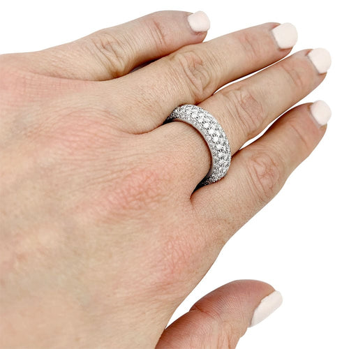 Bague 53 Bague Pomellato or blanc, pavage diamants. 58 Facettes 30963