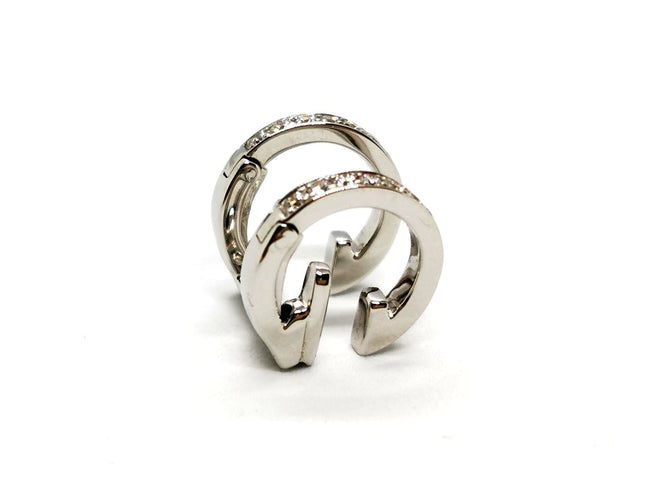 Boucles d'oreilles Repossi Boucles d'oreilles Berbère Or blanc Diamant 58 Facettes 1273399CN