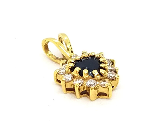 Pendentif Pendentif Or jaune Saphir 58 Facettes 06547CD
