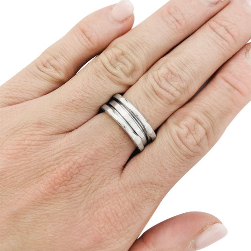 Bague 59 Bague Bulgari, "B.Zero1", or blanc. 58 Facettes 33010