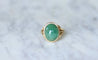 Bague Bague Or jaune cabochon d'Emeraude 58 Facettes