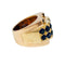 Bague 48 Bague Tank or rose, saphirs. 58 Facettes 31020