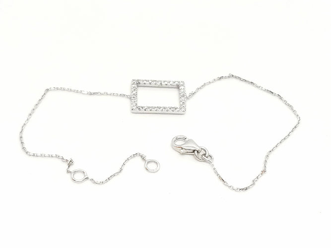 Bracelet Bracelet Graphique Or blanc Diamant 58 Facettes 579216RV