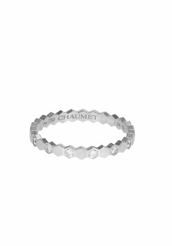Bague 54 Bague CHAUMET Bee my Love Semi Pavée en Or Blanc 750/1000 58 Facettes 62739-58666