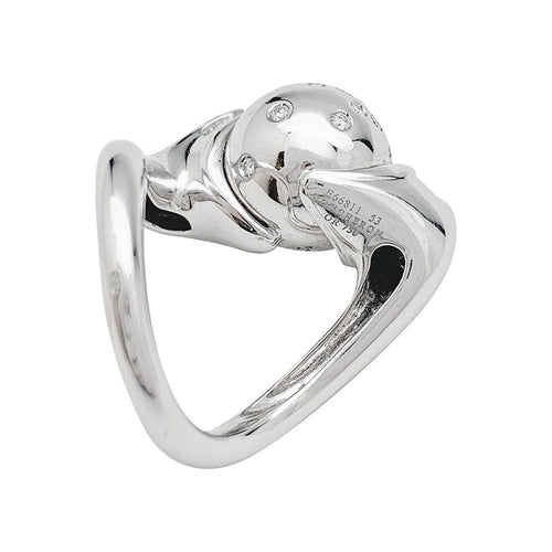 Bague 53 Bague Boucheron, "Trouble", or blanc, diamants. 58 Facettes 31844